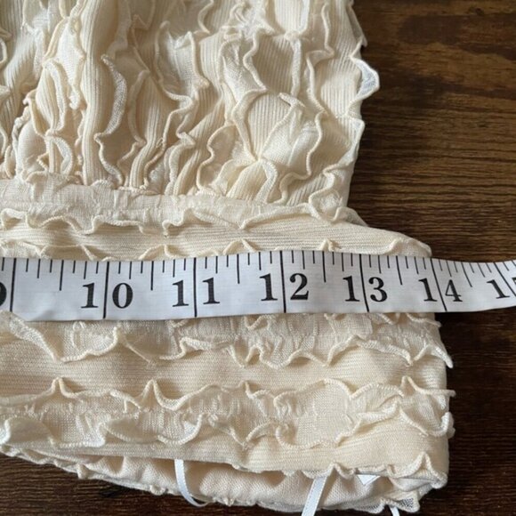 Princess Poly CHAYSE TOP BEIGE Halter cropped stretch deep V Size 12 NEW NWT - Picture 12 of 13